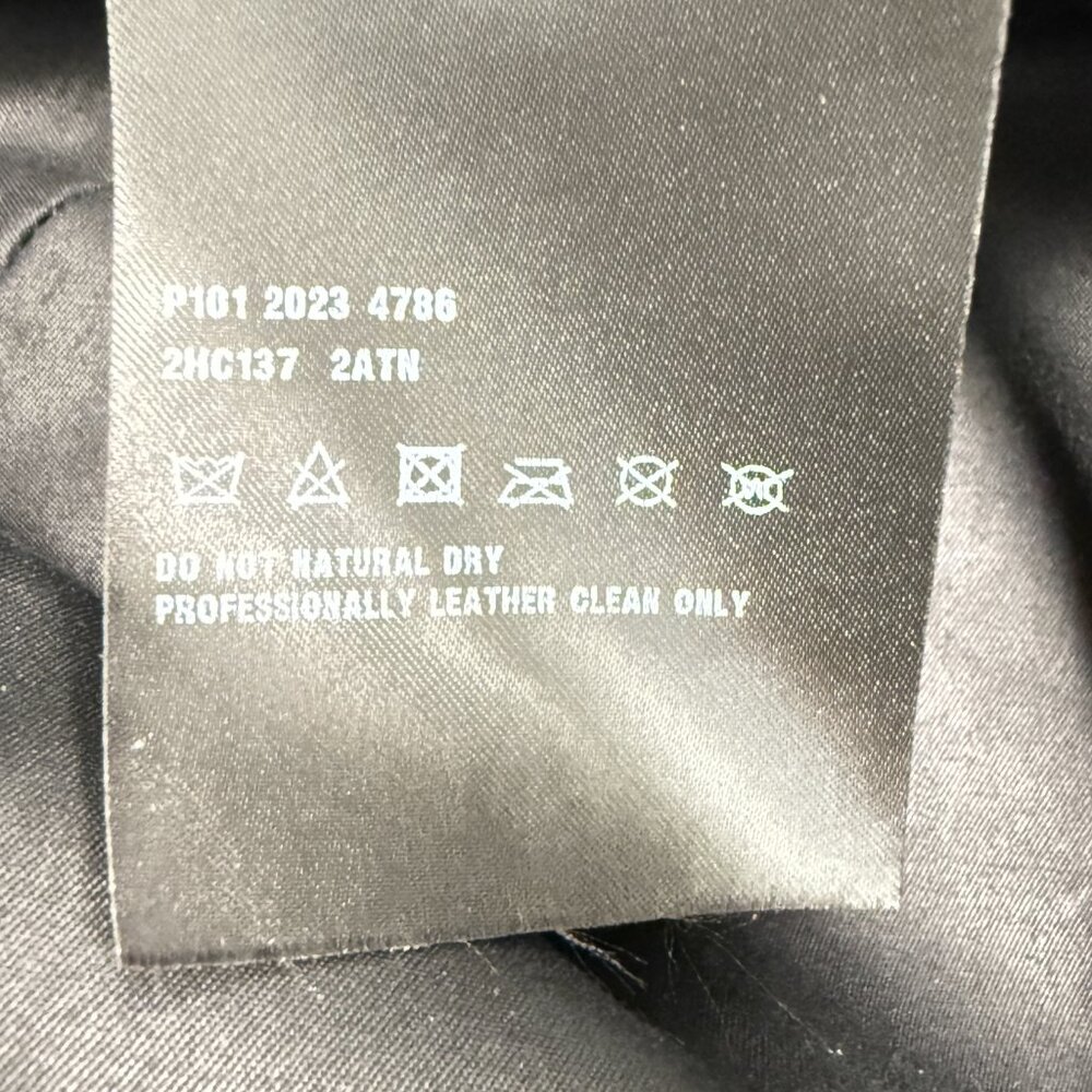 $1495 Authentic PRADA Made in ITALY Unisex Black Lambskin Bucket Hat SZ.XL 60cm - Picture 10 of 13